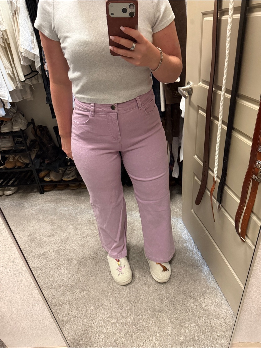 entro Lilac Flare Jeans